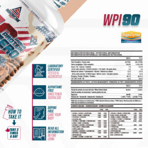 Premium Proteina Iso Zero de American Suplement® están diseñadas especialmente para los deportistas más exigentes. Contienen 21.25g de proteína por cada ración, además están enriquecidas por BCAA`s y L-glutamina. PREMIUM PROTEIN ISO ZERO es uno de los productos más efectivos en su categoría, contiene zero % de azúcar y un nivel muy bajo de carbohidratos.