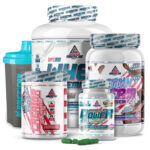 El PACK CRECIMIENTO MUSCULAR PROFESIONAL de American Suplement se compone de 4 productos principales y además incluye un shaker para facilitar la preparación. Producto principal: En primer lugar encontramos la proteína de suero PREMIUM WHEY PROTEIN 2kg es el producto estrella de nuestra gama de productos AMERICAN SUPLEMENT®. Su composición está inspirada en los productos americanos de alto rendimiento y de gran éxito en el mercado nutricional