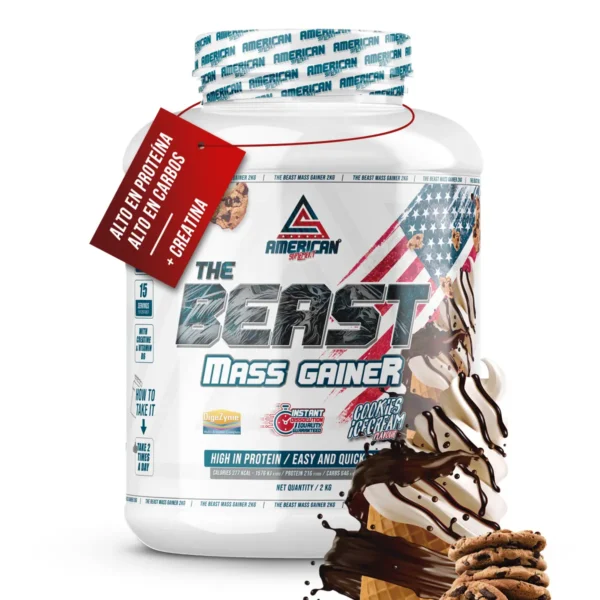 GANADOR DE PESO THE BEAST MASS GAINER 2KG Cookies