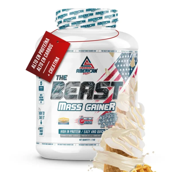 GANADOR DE PESO THE BEAST MASS GAINER 2KG Choco Bl. con Gofres