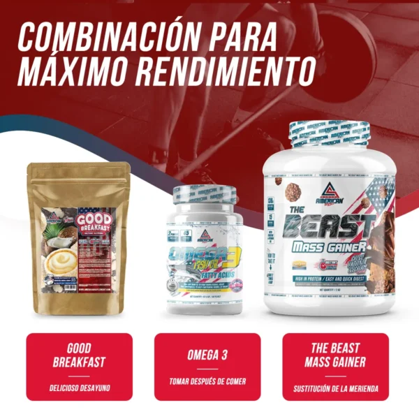 GANADOR DE PESO THE BEAST MASS GAINER 2KG Choco Hazelnut - Imagen 5