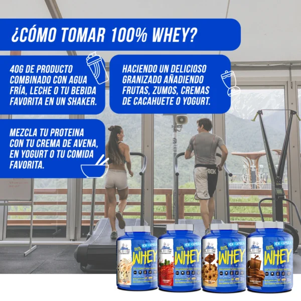 Proteina 100% Whey Blue King Supplement 1,8Kg Fresa - Imagen 4