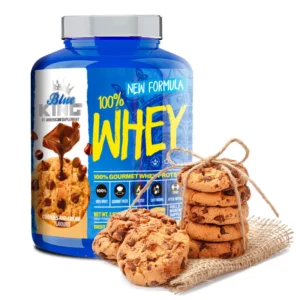 100% whey protein Blue King Supplement® 1,8 kg Sabor: cookies